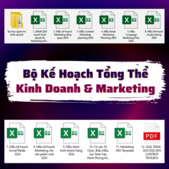 Bộ Kế Hoạch Tổng Thể: Kinh Doanh & Marketing cho doanh nghiệp qui mô doanh số dưới 200 tỷ/Năm